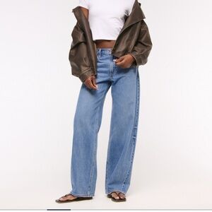 Abercrombie & Fitch Blue Wide Leg Jeans